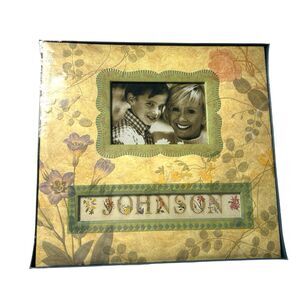 K and Company Scrapbook Album 12x12 Frame A Name Antiquity Floral NEW 530126